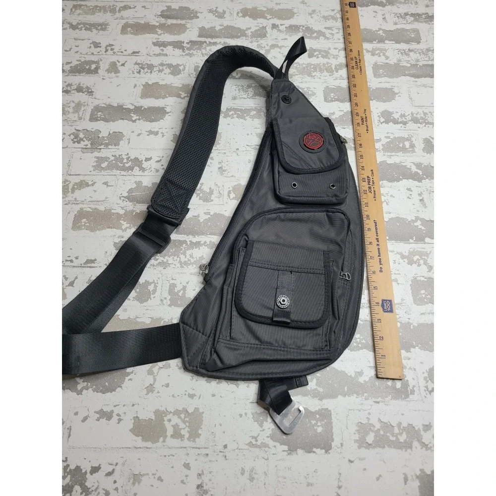 NICGID Men's and Women's‎ Messenger Bag Casual Shoulder and Crossbody Bag Black